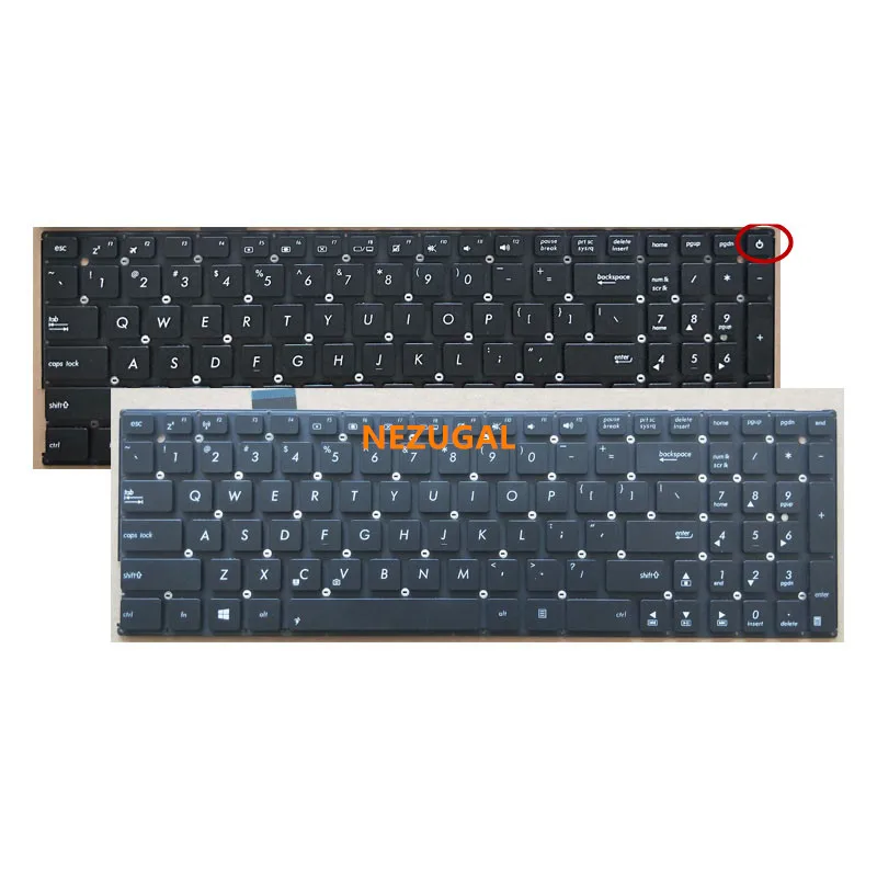 English laptop keyboard for ASUS X542 X542B X542BA X542U X542UR X542UN X542UF X542UQ US