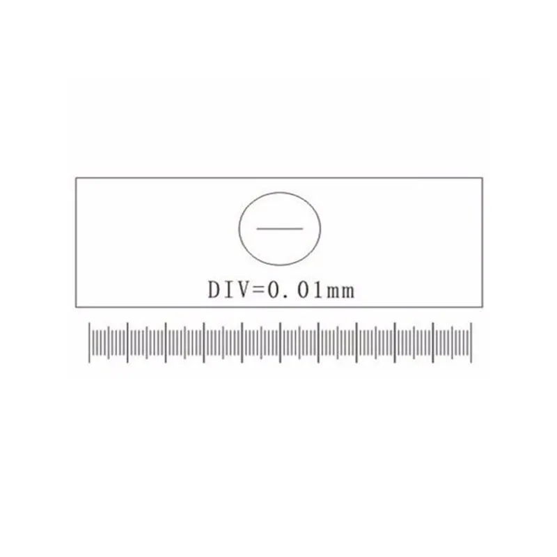 C1-C7 0.01MM Microscope slides Reticle Calibration Ruler Stage Micrometer Glass Measuring Microscope Micrometer  Drop shipping