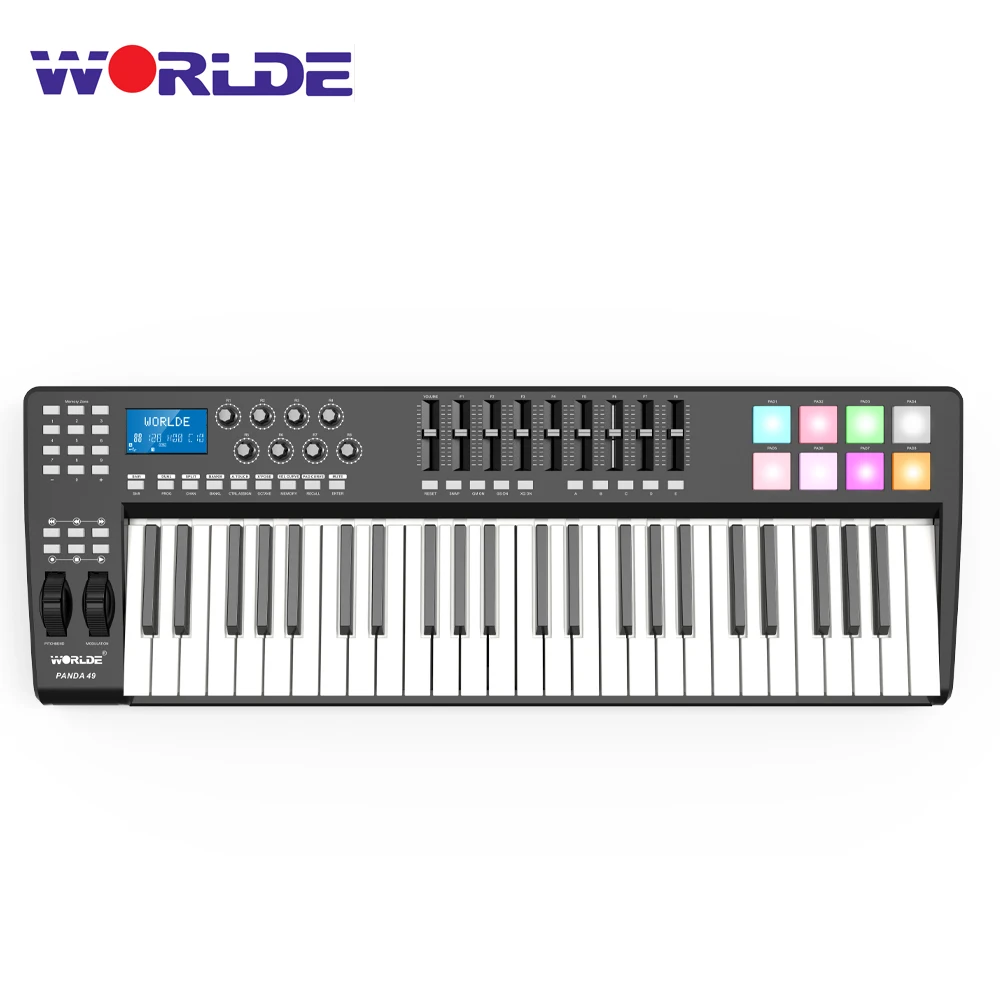 WORLDE PANDA49 USB MIDI Toetsenbord Controller: Een Gedetailleerde Beoordeling voor Muzikanten en Producenten
