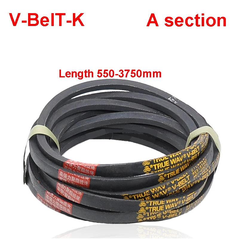 

A Section Triangle Belt V-BelT Mechanical Industrial Transmission Belt Metric Size A500 550 600 650 700 750 800 850 900 1000