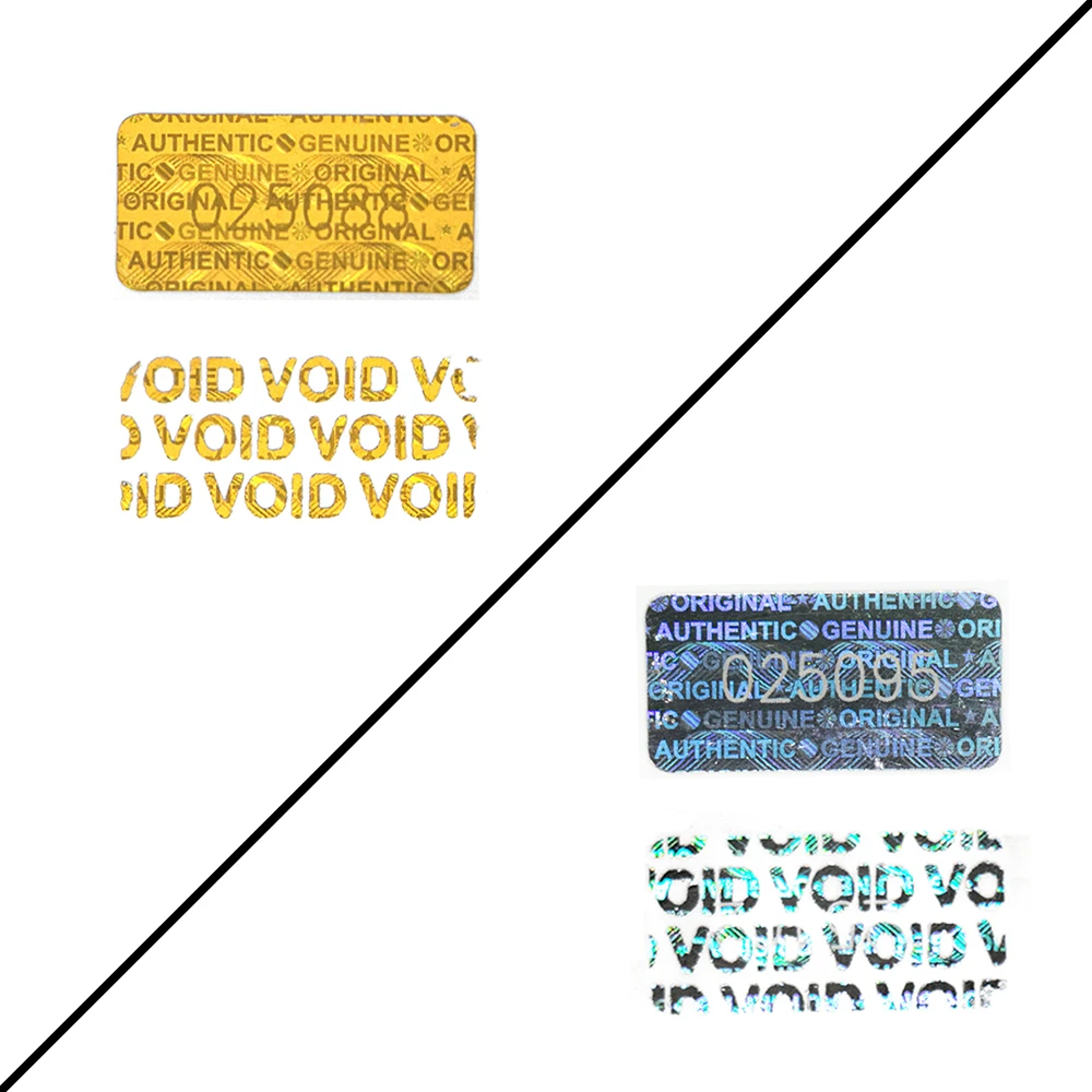 280Pcs 3D Golden รับประกันต่อสติกเกอร์จำนวนความปลอดภัยป้าย Anti-ปลอมโฮโลแกรมความปลอดภัยซีลป้ายสติกเกอร์โฮโลแกรม