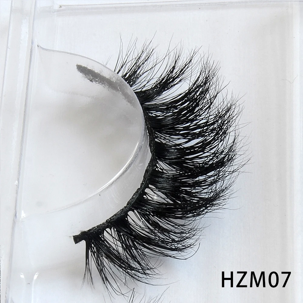 Dropshipping 15-18mm 3D Resuable Dramatic Wispy Mink Fake Eyelashes Makeup Strip False Lashes With Free Eyelash Packaging Boxes