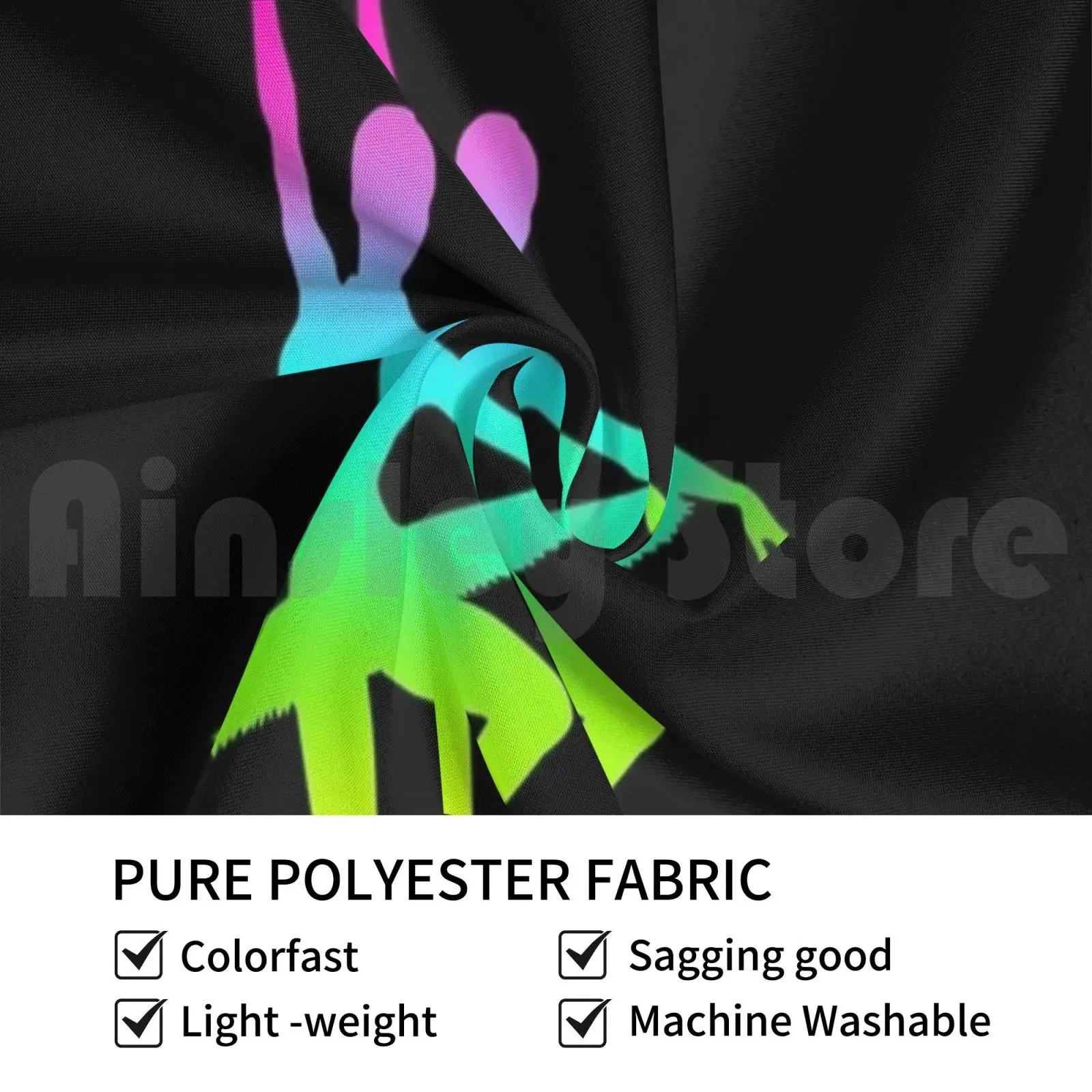Abstact Colorfull Ballerina Tapestry Living Room Bedroom Ballet Ballerina Ballet Master Dancer Vibrant Dance For The