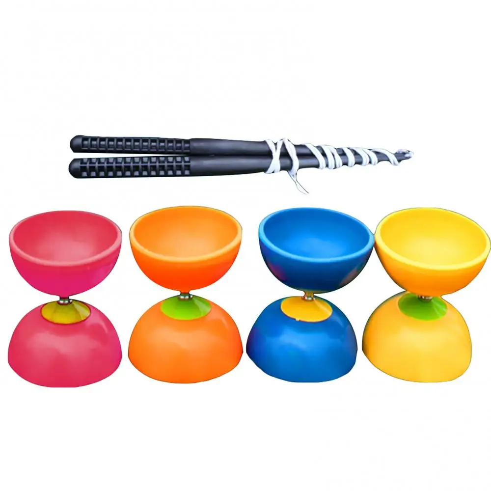 Funny Chinese YOYO 3 Bearing Clutch Diabolo Set Kids Metal Sticks String Bag Toys Диаболо