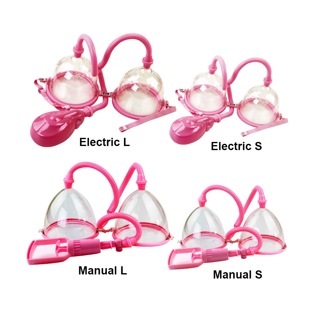 

Electric/Manual Breast Massager Vacuum Cup Vibrating Breast Enlarge Enhance Nipple Sucker Breast Massager Pump With Retail Box