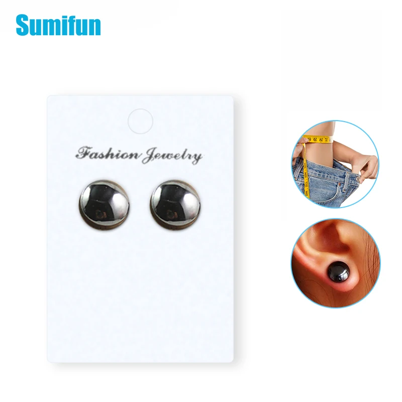 Magnetic Slimming Earrings Weight Loss Ear Clip Jewelry Magnets Slimming Stud Earring Magnetic Therapy C1892