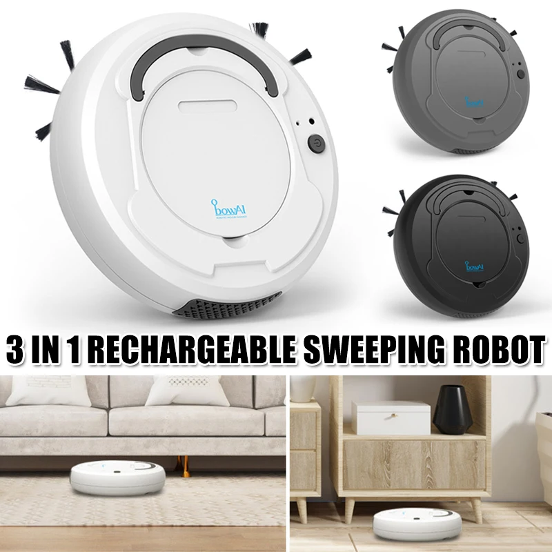 1800Pa Robot Vacuum Cleaner 3-In-1 Smart Sweeping Robot Dry Wet  Smart Floor Cleaner Wireless Cleaner Home Appliance