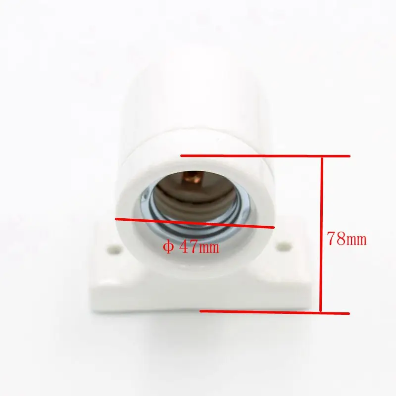 Ceramic Wall Lamp Base E27 Screw Bulb Holder Socket Wall Lighting Fixtures For Outdoor Courtyard Garden Wall Llights