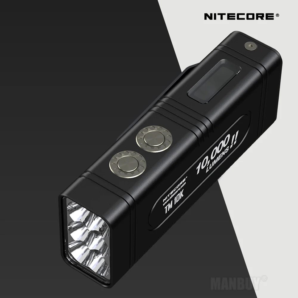 

2024 NITECORE TINI MONSTER Spotlight TM10K 10000 лм перезаряжаемый 6-светодиодный фонарик включает литий-ионный аккумулятор 4800 мАч прожектор