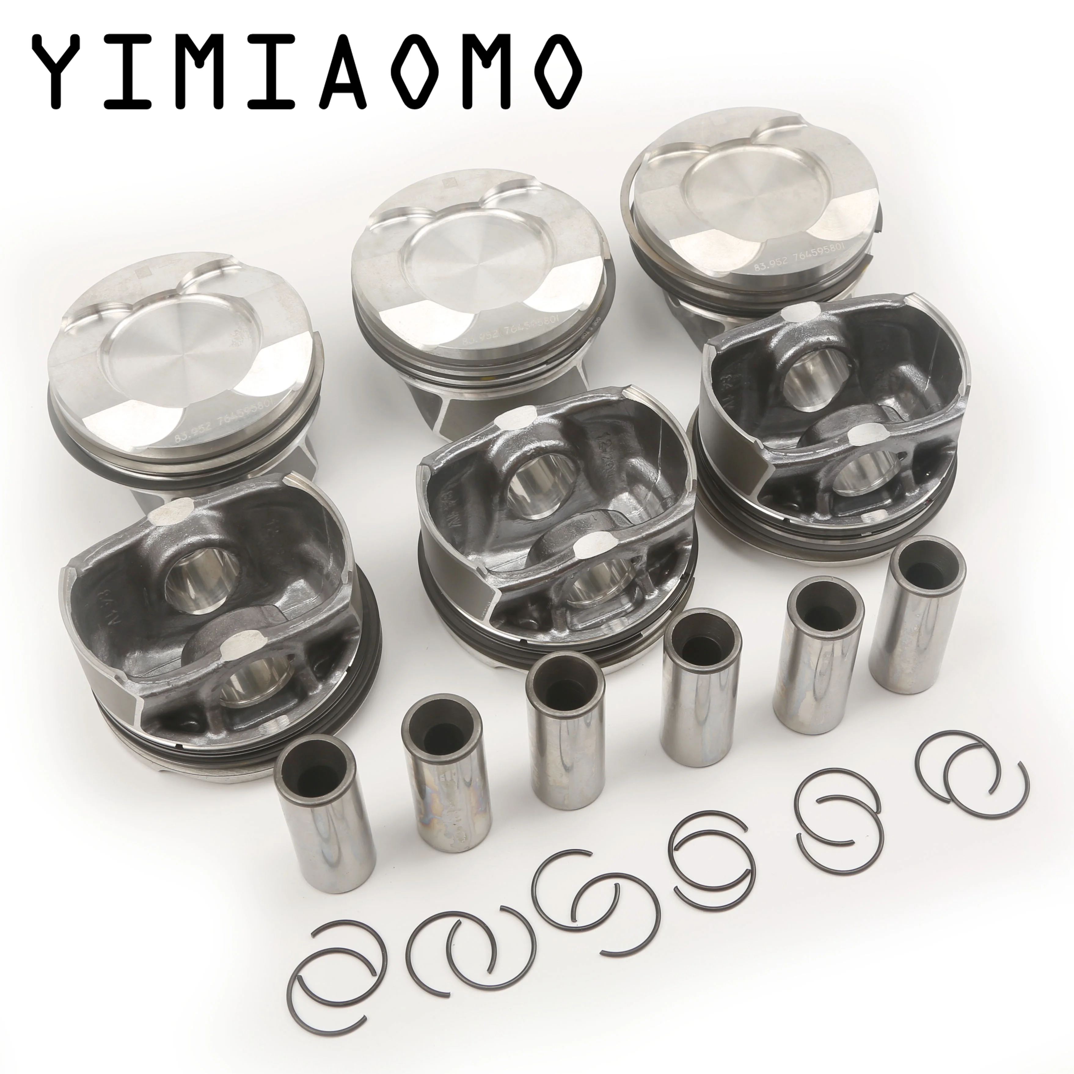 

6x Pistons & Rings Set Φ22mm 84mm STD N55B30/N55B30A 3.0L L6 Twin turbo For BMW F20 F22 F34 335i E90 F12 F13 F02 F25 11257584125