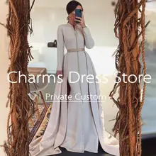 White Moroccan Caftan Evening Dress #5