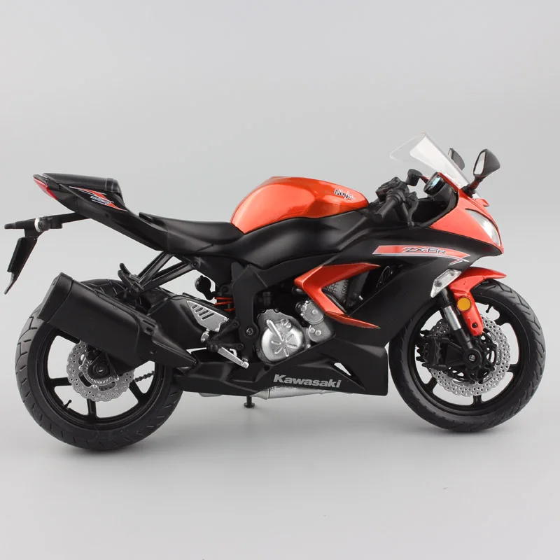 Green 1:12 Scale Automaxx Kawasaki Ninja ZX6R ZX-6R 636 Sport Bike Diecasts & Toy Vehicles Motorcycle Racing Model Replicas Kids