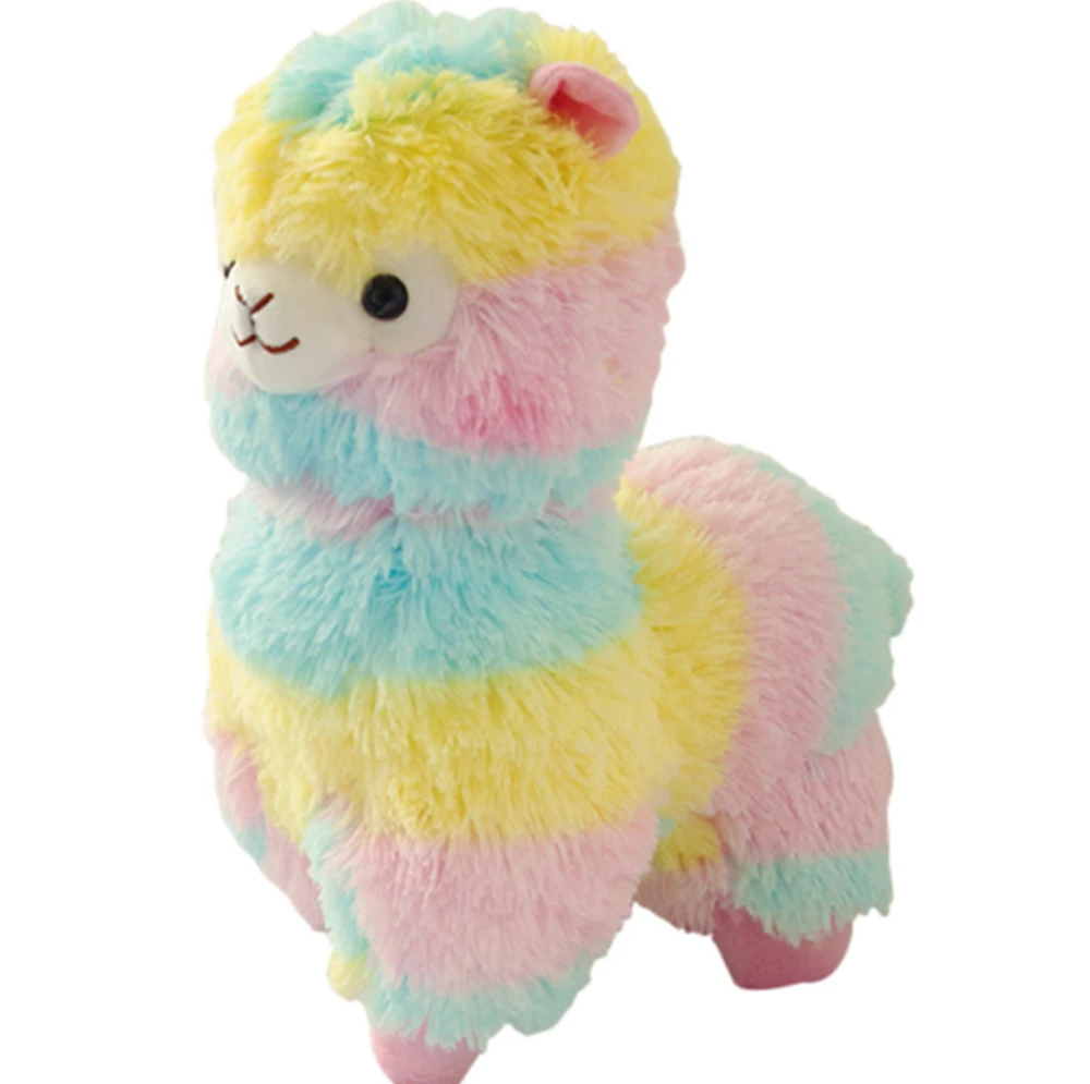 25cm Colorful Alpaca Plush Doll Baby Cute Animal Doll Soft Cotton stuffed doll Home Soft Toys Sleeping Mate For Child Gift