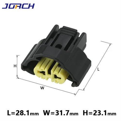 Imagen 2 del producto 5 Juegos de conectores de 2 vías para luz antiniebla, bombillas H9 para coche eléctrico, Conector de enchufe de arnés impermeable