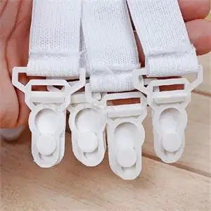 4Pcs Fixing Slip-Resistant Belt Laundry Product Elastic Bed Sheet Clip Fasteners Mattress Cover Blankets Grippers Holder