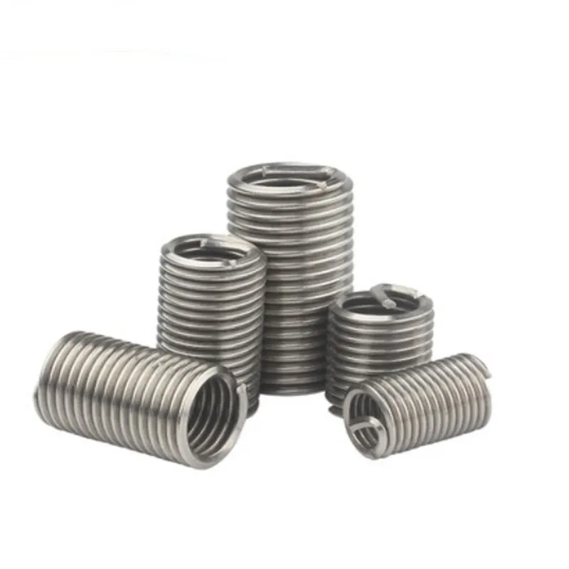 50pcs M4*0.7*2D Wire Thread Insert Stainless Steel 304 Wire Screw Sleeve, M4 Screw Bushing Helicoil Wire Thread  Inserts