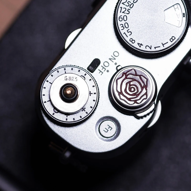 

Original Handmade Silver+Brass Camera Shutter Release Button for Fujifilm X100F X100V XT4 XPRO2 XE3 XT3/X10/ X20/X30 Leica M1/M2