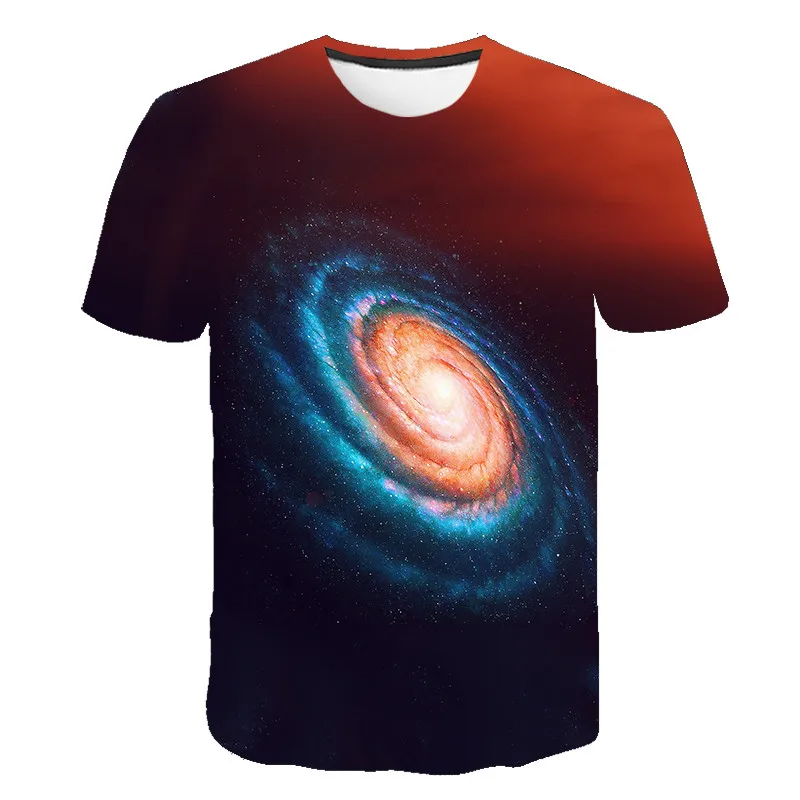 Vast Universe Galaxy graphic t shirts Summer fashion men's t-shirts With 3D Print Trend Handsome Casual O-Neck Hip Hop T-shirt