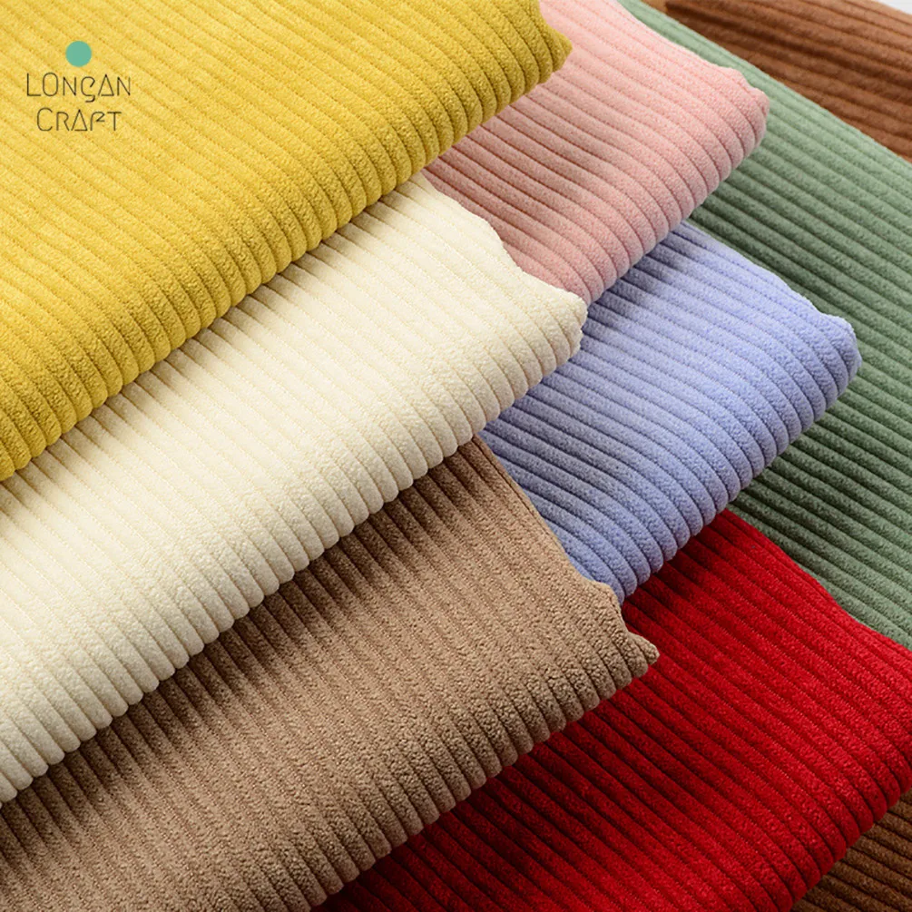 50cmX155cm Corduroy Fabric Solid Color Thick Fabrics for Jacket Sweater Sofa Cover Cloth Lining DIY Sewing Fabric