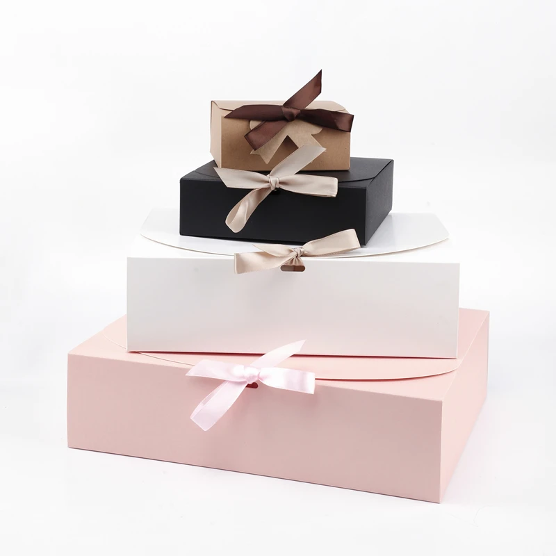 StoBag 5 Stück weiß/rosa Geschenkbox für Hochzeit, Geburtstag, Party, Gastgeschenke, Kleidung, Aufbewahrung, handgefertigte Kekse, Verpackung, Unterstützung, individuelle Anpassung – Detail 5