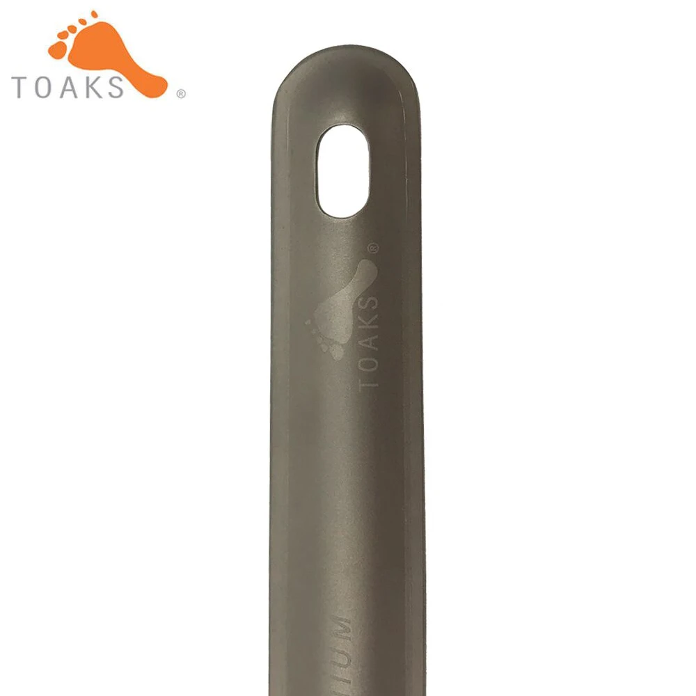 TOAKS  New Titanium Spoon 125mm Length Camping Spoon Outdoor Tableware Short Handle Titanium Spoon