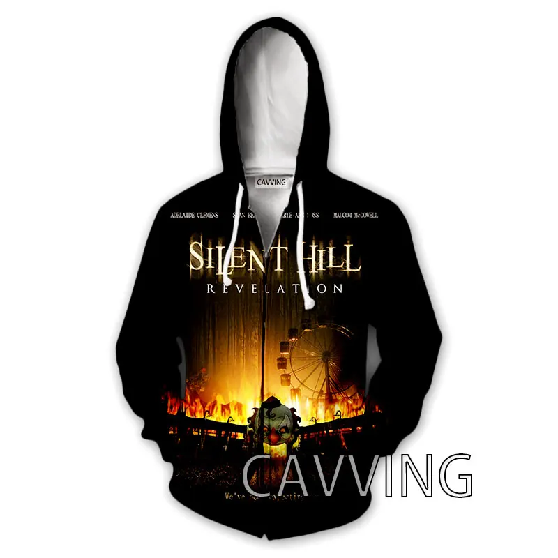 CAVVING 3D Print  Silent Hill  Zipper Hoodies Zip Up Hooded Sweatshirt Harajuku Hoodie Sweatshirts for Men/women