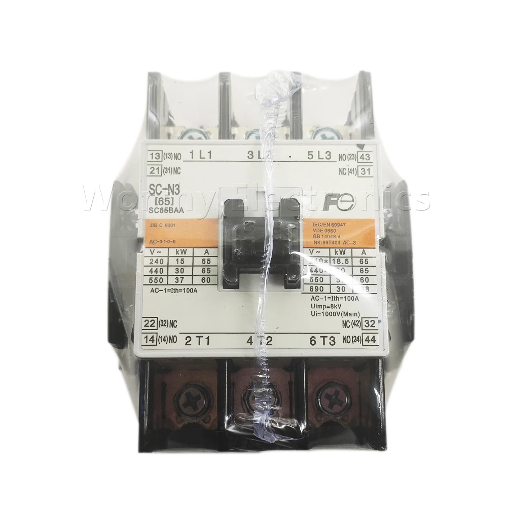 

Free shipping AC contactor SC-N3 (SC65BAA) 110V 220V 380AC