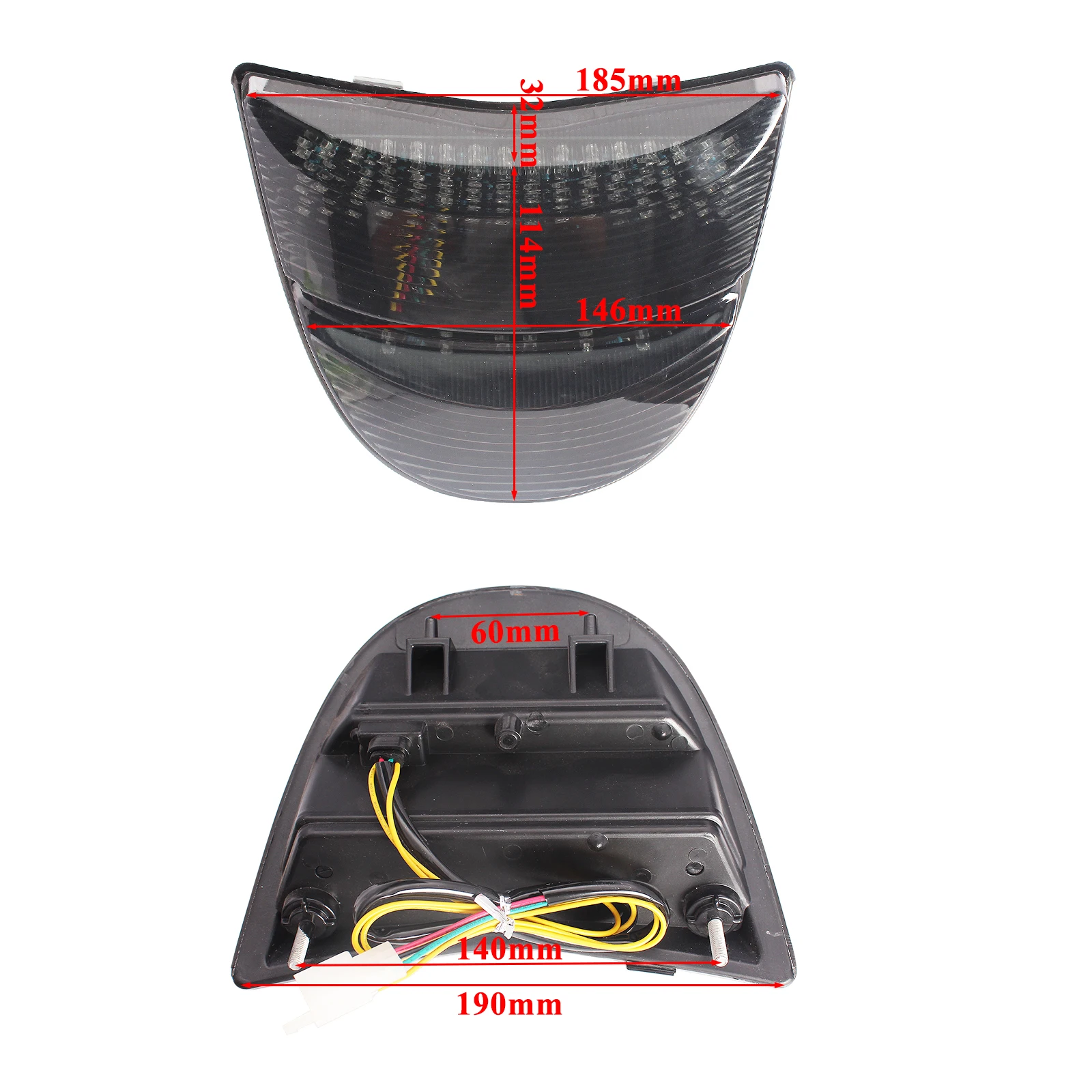 Tail Lights Brake Assembly LED Steering Rear Tail Light Indicator  For Honda CBR954RR 2002-2003 Motorcycle ABS Plastic