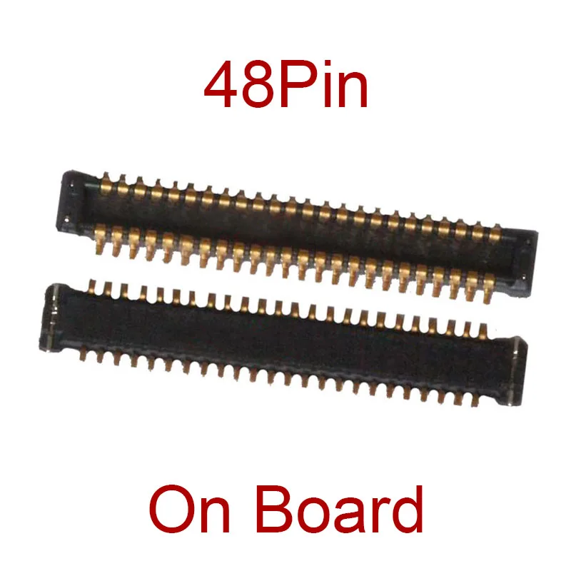 2Pcs 48Pin USB Charger Charging FPC Connector On Motherboard For Samsung Galaxy A10 A105 A105F Plug Port