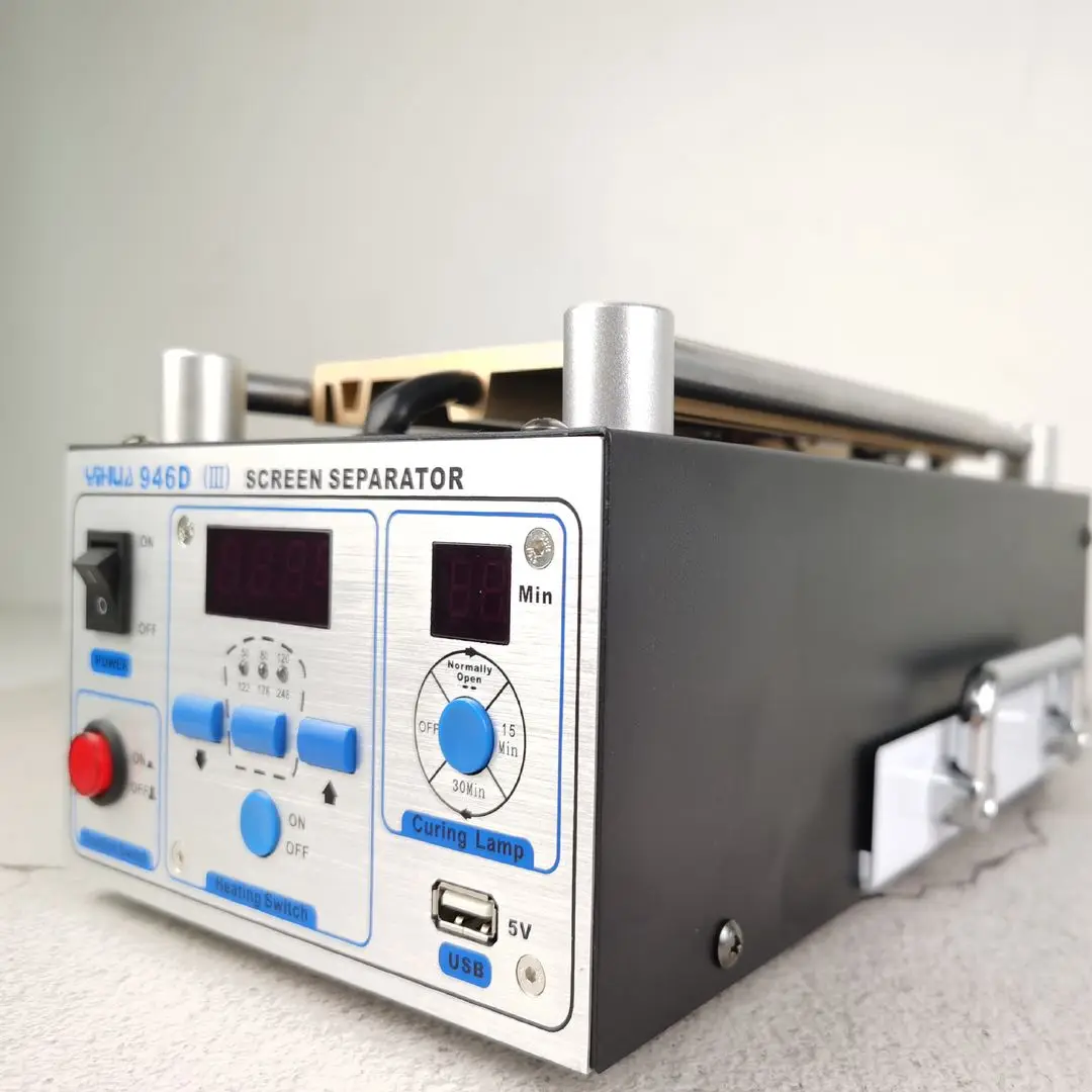 Yihua เครื่องแยกกระจกหน้าจอสัมผัส LCD 946D-III สำหรับซ่อมแยกกระจกทัชสกรีนแยกต่างหาก