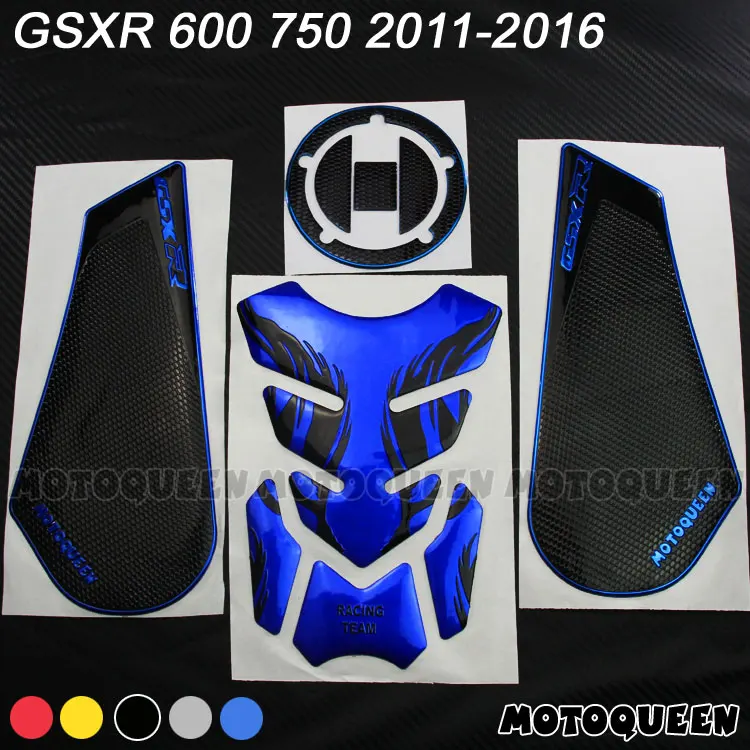 

Motorcycle Tank Pad Protector Stickers Decals Gas Fuel Knee Grip Traction Side for SUZUKI GSXR 600 750 L1 L2 L3 L4L5L6 2011-2016