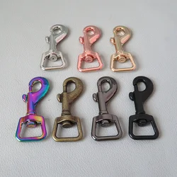 20Pcs /Pack 15mm Metal Carabiners Swivel Lobster Clasp Clip Loop Snap Hook For Dog Pet Leads Leash Hardware Sewing DIY Accessory
