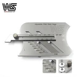 Adjustable weld Fillet Gauge MG-3 standard MIG/TIG/STICK welding inspeciotion ruler measuring tools