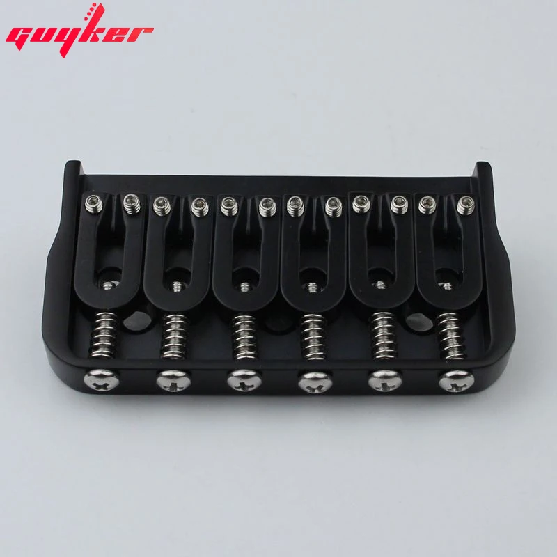 6 String Fixed Electric Guitar Bridge Black