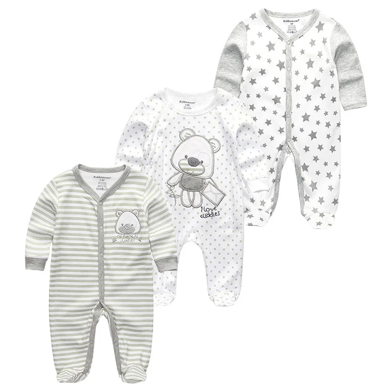 Baby Boy Clothes Long Sleeve Unisex Newborn Bodysuits 0-12M Cotton Baby Girl Clothes Jumpsuit Roupa de bebe