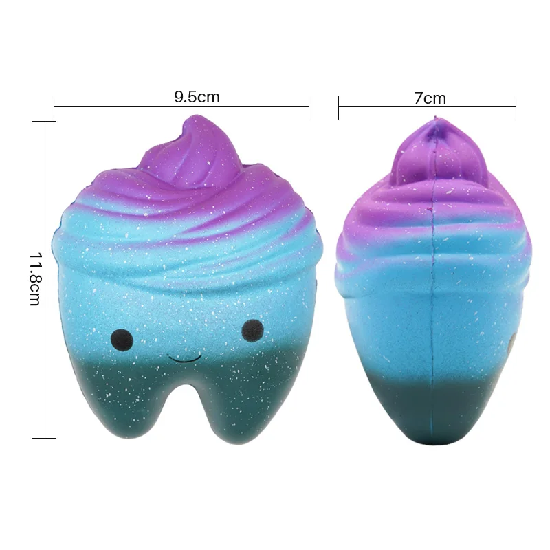 1/2pcs Dental Teeth Shape Smile Slow Rebound Squeeze Gift Hand Spinner Oral Clinic Dentistry Relax Cute Cartoon Adults Kids Toy