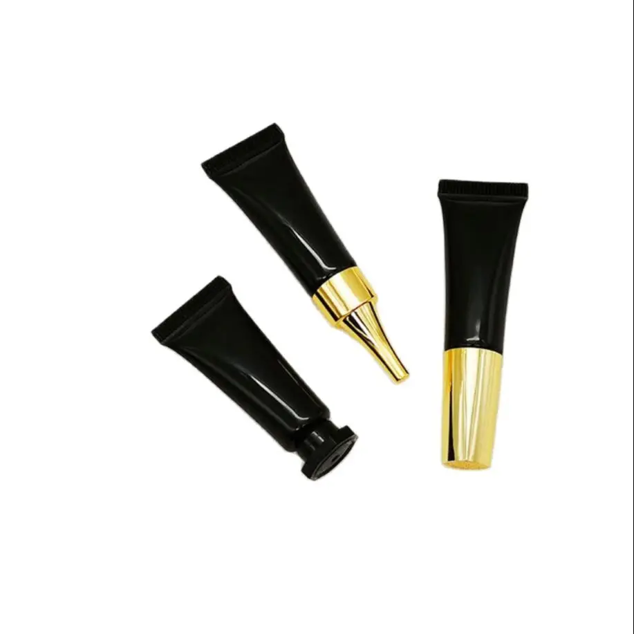 

5ml black soft tube for mild wash/butter/hand cream tube/eye serum foundation emulsion essence cosmetic cosmetic packing