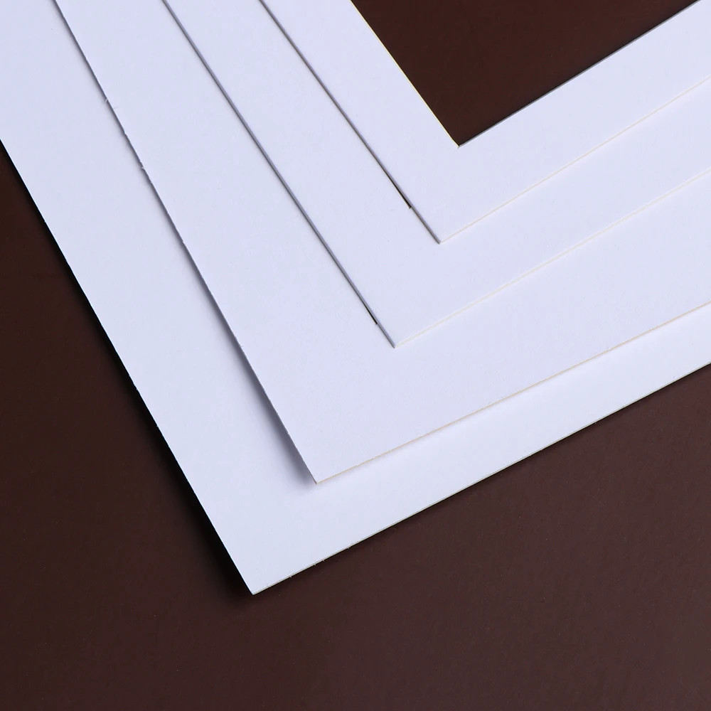 5 قطعة الأزياء الأبيض الصورة الحصير مستطيل ورقة يتصاعد UniqueTextured سطح ل 6/7/8/10 بوصة الصورة إطارات Passe-Partouts