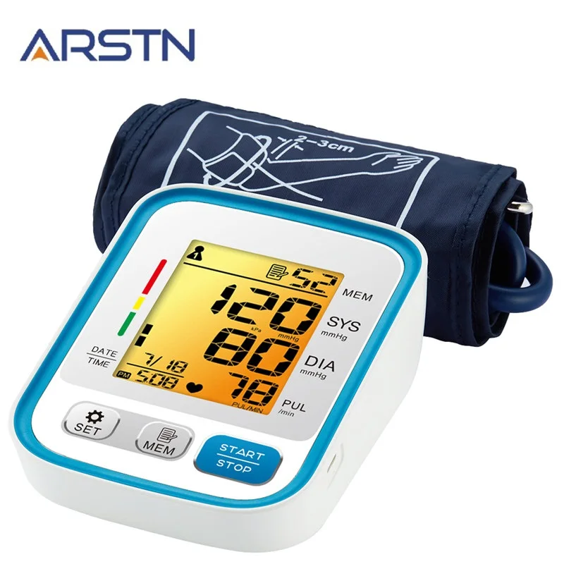 

Tonometer Blood Pressure Monitor Medical Equipment Blood pressure Meter Sphygmomanometer Pluse Rate LCD