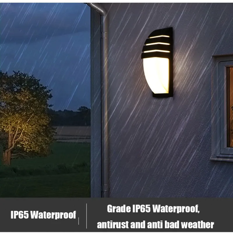 Luz conduzida da parede ao ar livre radar à prova dwaterproof água sensor de movimento conduziu a luz da lâmpada de parede ao ar livre varanda luz