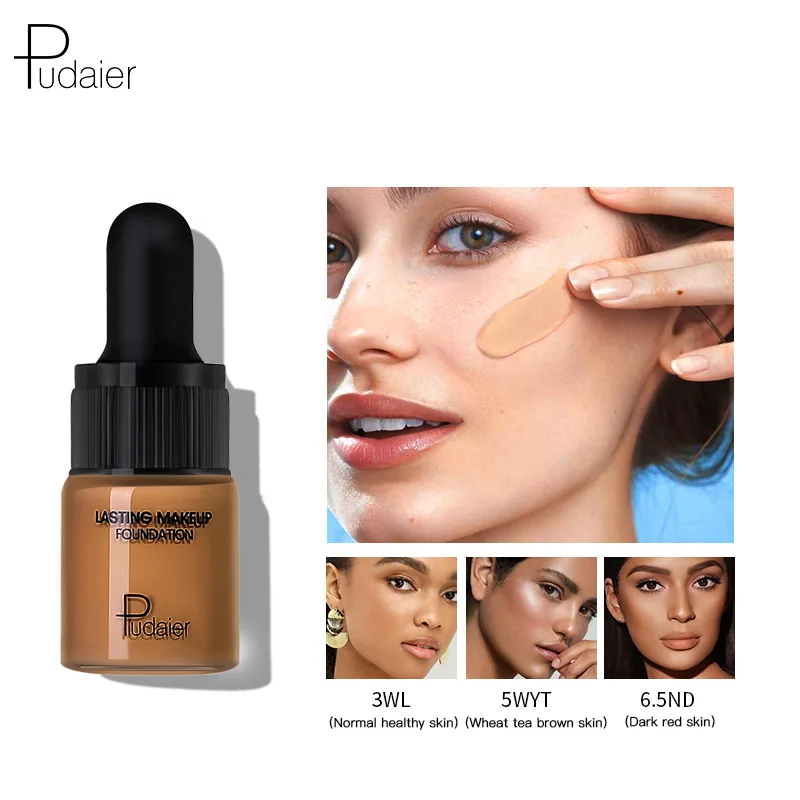 Pudaier Small Bottle Foundation Liquid Concealer Makeup Moisturizing  New Bb Cream Foundation Paste Small Branch Cosmetic Gift