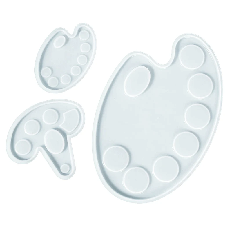 Drawing Board UV Crystal Epoxy Mold Color Palette Resin Silicone Mould DIY Crafts Fluid Art Home Decoration Casting Tools