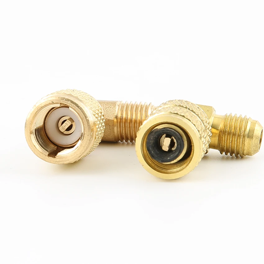 Car Air Conditioner Connector Tool Parts Fluorine Tube Brass Connector Air Conditioning R410a Adapter R22 To 410가스 Ottoni Fluoro