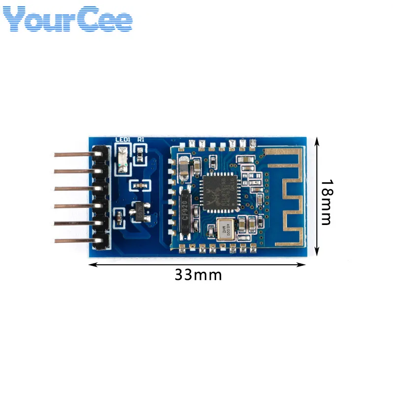 JDY-16 2.4G BLE High Speed Bluetooth-compatible Data Transparent Transmission 60M UART IIC I2C Board