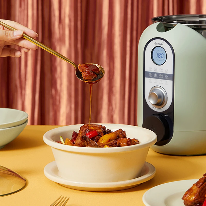 Olla de cocina inteligente automática, máquina de cocina multifunción para el hogar, 1600W, wok, JSG-P18