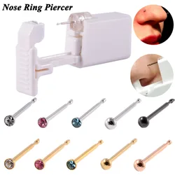 1 Unit Disposable Safe Sterile Piercing Unit For Gem Nose Studs New Generation More Safe Nose Piercing Gun Piercer Machine Kit