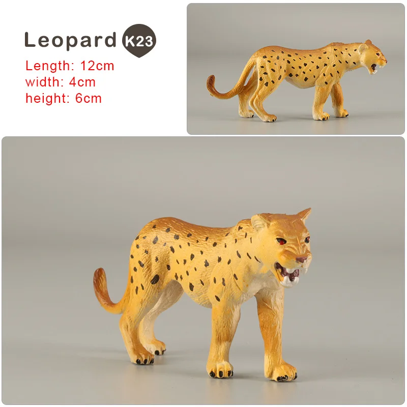 Simulation Tiger Lion Leopard Antelope Deer Lioness Zebra Donkey Animal Model Figurine Home Decor Decoration Accessories Modern