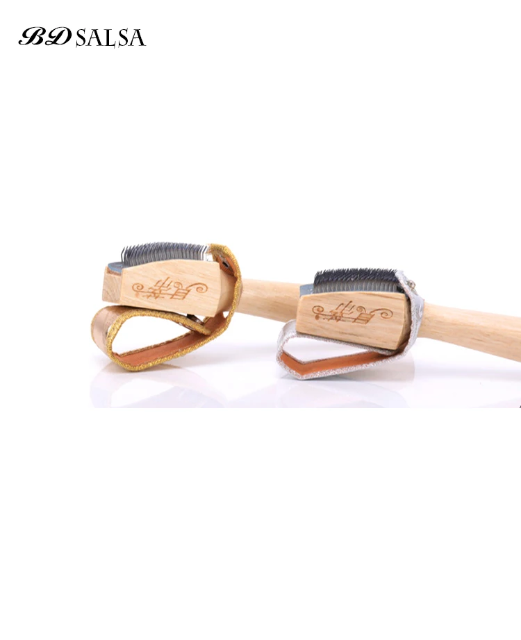 Brosse en acier à manche en bois massif, accessoires de danse BD authentiques, résistantes à l'usure, chaussures de salle de bal, nouvelle collection 2020