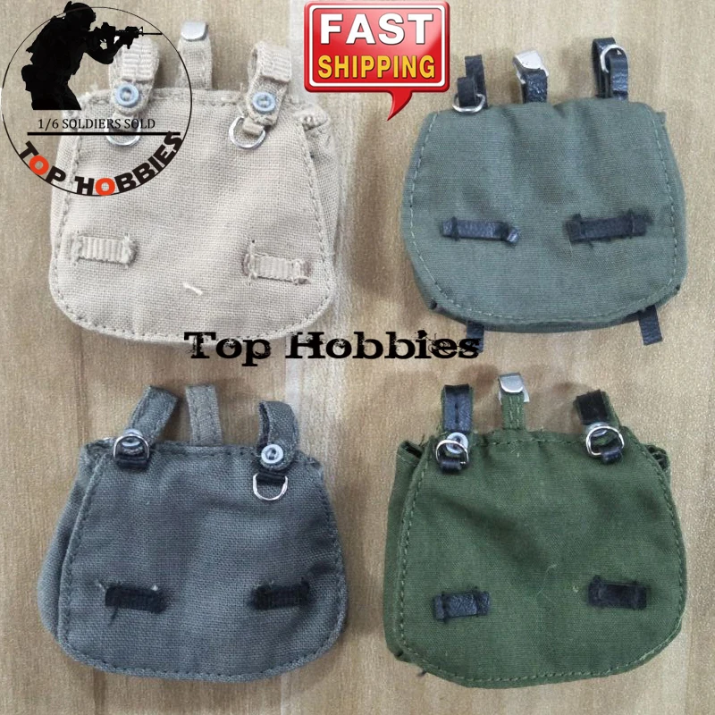 1/6 Scale DML WWII Paratrooper German U.S Army Bread Backpack Bag Sundries Bag Dry Food Bag Model for 12Inch Soldier Body Access