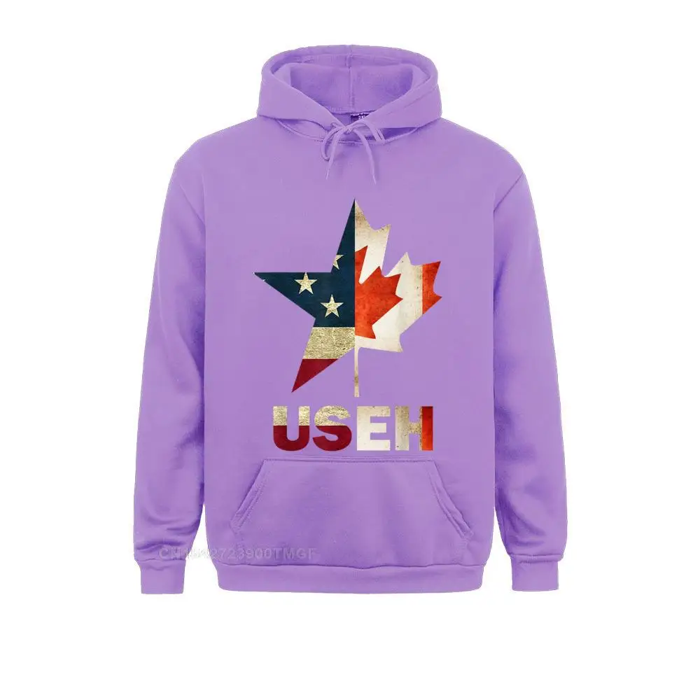 Hoodies Summer/Fall Mens Sweatshirts USEH Leaf Canadian American Flag Shirt Canada USA Flag Gift Summer Clothes Graphic